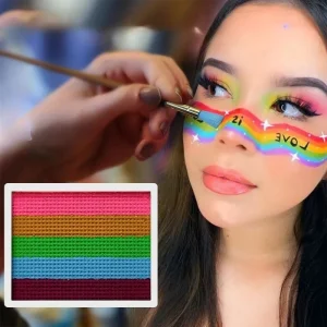 Maquillage Enfant ''Bloc-arc-en-ciel™''| Peinture pour le visage et le corps CARNAVAL-KERMESSE